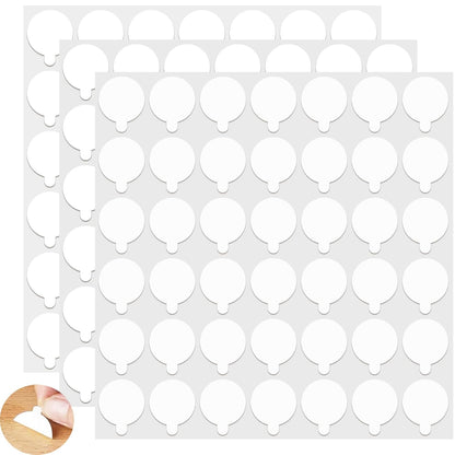 Double Sided Sticky Dots with Pull Tab, 0.79" Adhesive Sticky Tack Tape, Clear Museum Putty Sticky Glue for Wall Hanging, Crafts, Balloons, Poster, Decorations No Residue, 126 Dots