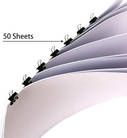 SANNIX 150 PCS Mini Binder Clips, 5/8 inch 15mm Binder Clips Black Paper Clamps Micro Size for Office Home School