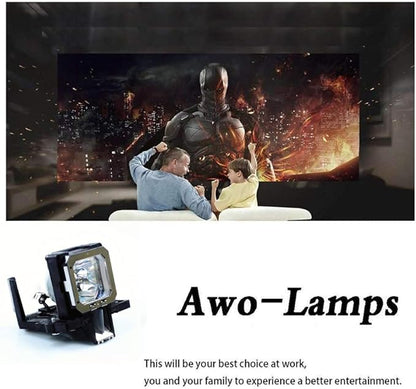 AWO Original NSHA230W Lamp Bulb for PK-L2312UG/PK-L2312UP/PK-L2313UG/PK-L2313UP with Housing for JVC DLA-X900R,DLA-X700R,DLA-X500R,DLA-X95R,DLA-X75R,DLA-X55R,DLA-X35 D-ILA,DLA-VS2200ZG,DLA-VS2400ZG