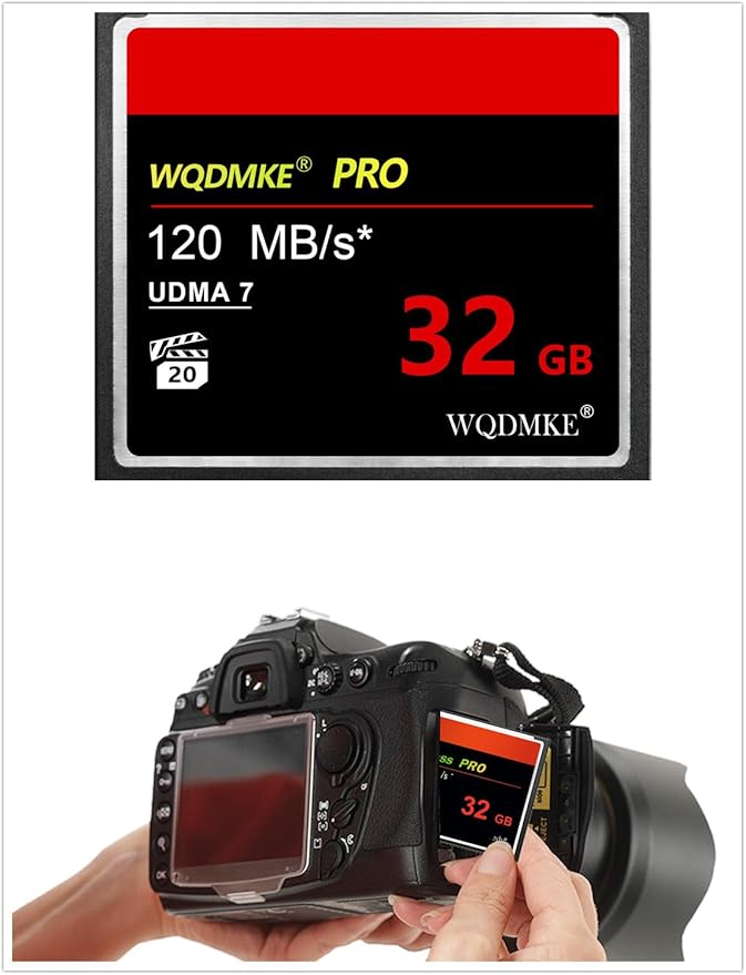 CF Memory Card 32GB UDMA Speed Up to 120MB/s Camera Cards