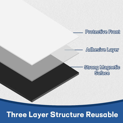 Magnetic Sheets with Adhesive Backing,8.5" x 11"(Pack of 16),30 mil Thick Cuttable Flexible Magnet Sheets for DIY Crafts,Photos and Stickers,Magnetic Paper with Strong Self Adhesive