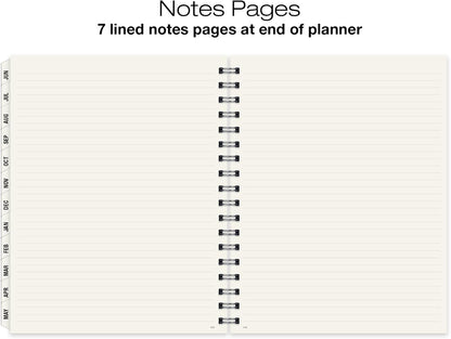 Global Printed Products Essential 8.5"x11" Monthly & Weekly 2025-2026 Planner - (8.5" x 11" - June 2025 Through July 2026)