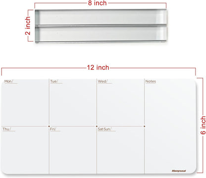 Desktop Whiteboard 12" x 6" Desktop Weekly Planner Whiteboard-Dry Erase Board-Portable Dry Erase Calendar to Do List White Board