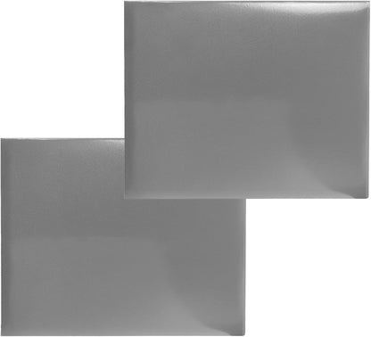 Certificate Holders 8.5"x11" Graduation Diploma Cover Document Leather Folders,Grey-2 Pack