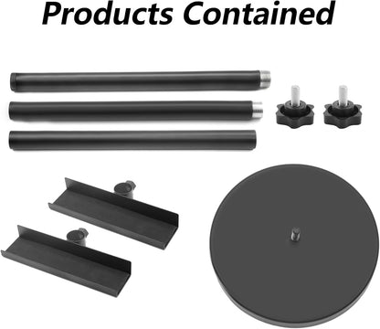 Adjustable Tabletop Easel Stand, Metal Easels for Display, Picture Stands for Display, Heavy Duty Round Base, Larger Non-slip Pads, for Picture, Artwork, Photos,Signs (30in)