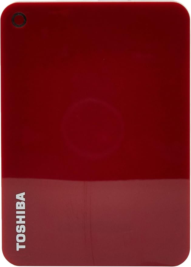 Toshiba Canvio Advance 1TB Portable External Hard Drive USB 3.0, Red - HDTC910XR3AA