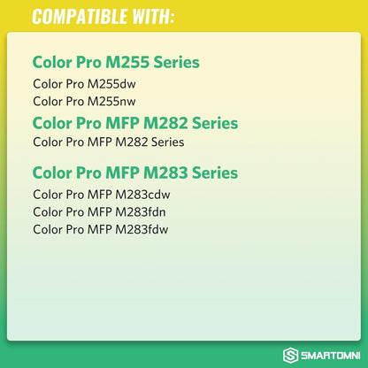 206A Toner Cartridges Black (with Chip) Works with HP Color Pro MFP M283fdw M283cdw, Pro M255dw M255nw, MFP M282nw M283 M282 M255 Printer | W2110A 206X W2110X, Pack of 2