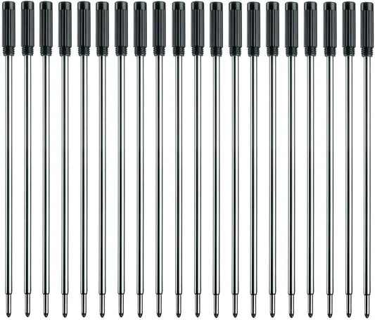 MengRan 4.5'' Ballpoint Pen Refills, Medium Point Pen Refill -Black Ink Pen Refills.Pack of 20 (Black Ink)