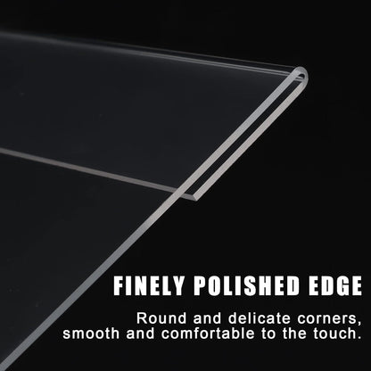 12pack 8.5 X 11 Wall Mount Acrylic Sign Holder with Tape, Clear Plastic Menu Holder, Unbreakable Table Sign Holder for Office, Restaurant, Store, School and Home Use with Notch