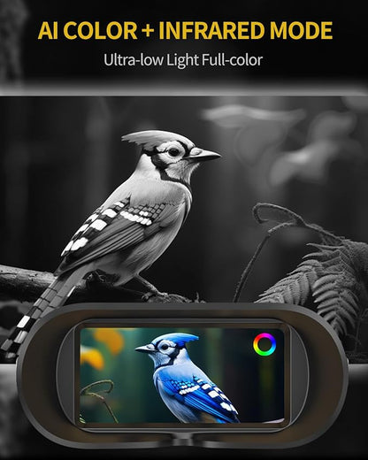 True 4K Ultra HD Night Vision Binoculars with 52MP Full Color Photo & Video Capture, 3940ft Viewing Range, WiFi& App Control with 64GB Storage Card for Camping Hunting & Security