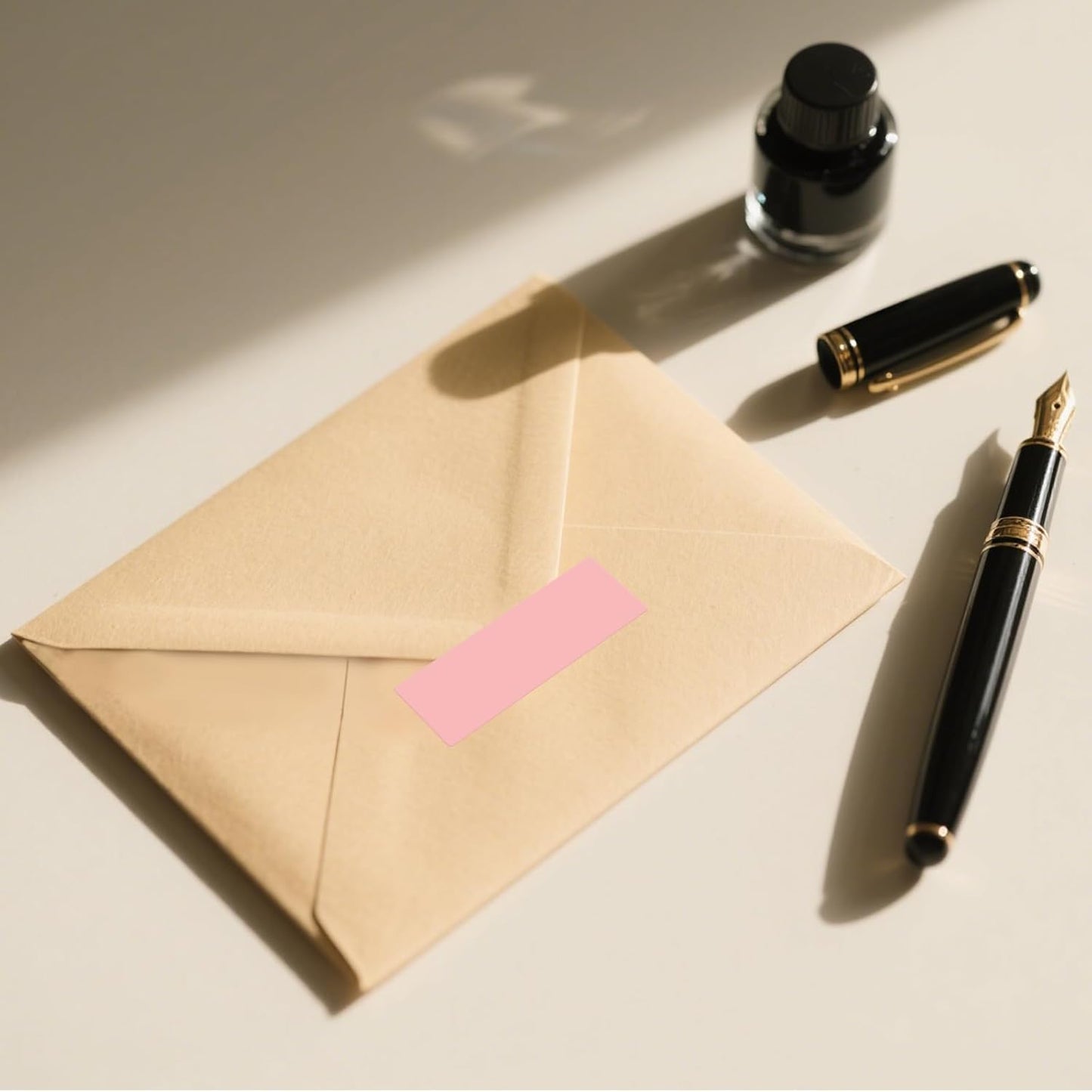 3 × 1 Inches Pink Rectangle Color Coding Labels 1000 PCS, Self-Adhesive Writable Waterproof Vinyl Blank Sticker Roll for Office Home School Business