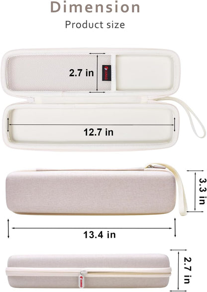 XANAD Hard Case for Brother DS-640 / DS-740D / DS-940DW /DS-720D/Doxie Go SE Duplex Mobile Document Scanner(Cream)
