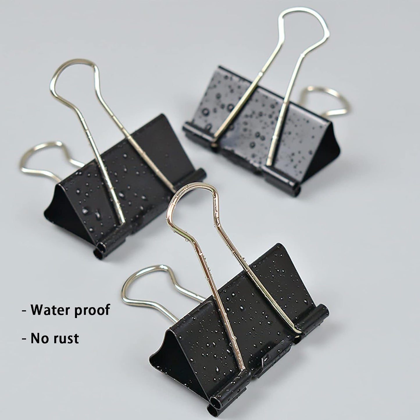 Large Binder Clips 2 Inch (60 Pack), Extra Large Binder Clips Big Paper Clamps for Office and Home Supplies, Black