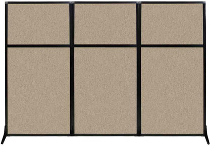 Versare Workstation Partition | Portable Wall Divider | Modern Office Cubicle | Free Standing Privacy Screen | Flexible Work Space | 99" x 70" Ocean Fabric Panels