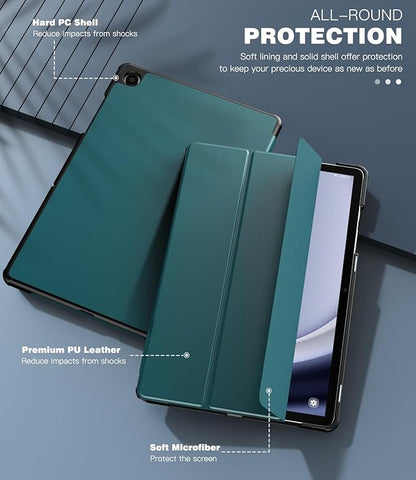 TiMOVO Case for Samsung Galaxy Tab A9+/A9 Plus 11 Inch 2023, Slim Lightweight Stand Hard Back Shell Protective Cover for Galaxy Tab A9+ Tablet SM-X210/X216/X218, Auto Wake/Sleep, Turquoise