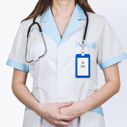 Nurse Badge Reel, Funny ID Badge Clip, Cute Badge Holder, This is Fine Cat Badge Reels Retractable, Office Lanyard Accessories, Nursing Student Gifts