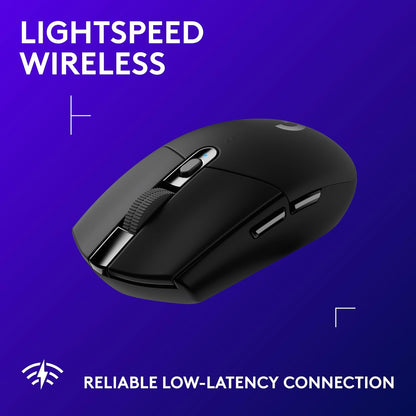Logitech G305 Lightspeed Wireless Gaming Mouse, Black + Yeti Orb RGB Gaming Microphone with LIGHTSYNC, USB Mic for Streaming