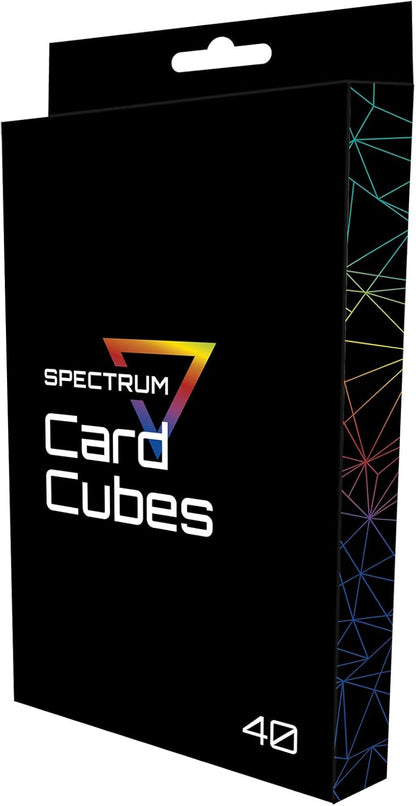 BCW Spectrum Card Cubes | Holds 40 Sleeved Cards | Crystal Clear Acrylic Storage