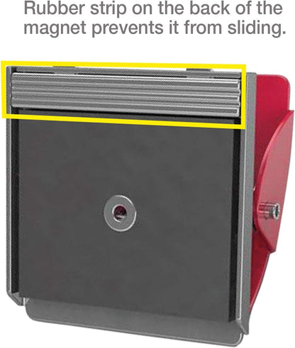 Extra Strong Magnetic Binder Clips, Set of 3 Large Silver Clips for Fridge, Office, and Home Use