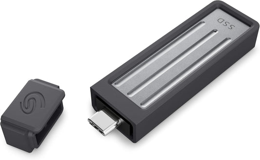 Seagate Ultra Compact 1TB, Portable SSD, 1000MB/s, USB-C, USB 3.2 Gen2, IP54 Water Dust and 3m Drop Resistant, Windows/Mac/iPhone/iPad/Android Phone/Tablet/PS4/PS5/Xbox Compatibility (STMX1000400)