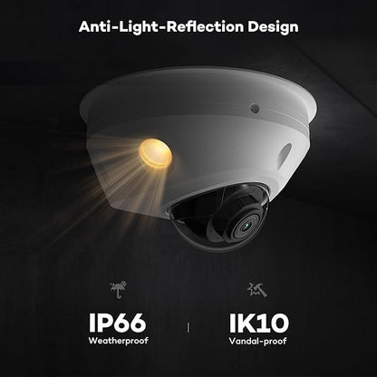 ONWOTE 12MP NVR 32 Channel Security Camera System, Face Recognition& AcuSearch, 20x 4K 8MP Vandal-Proof PoE IP Cameras, AI Color Night, 32CH Commercial NVR 8TB, 4 HDD Ports Support 40TB, Business CCTV