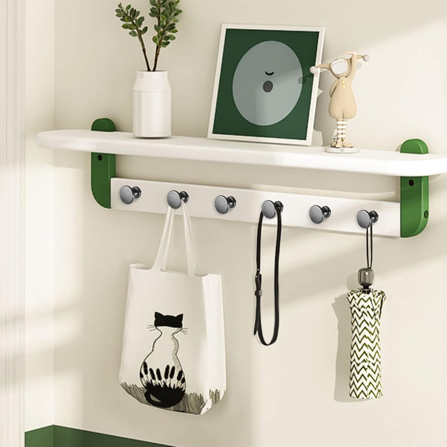 30 Count Metal Giant Push Pins, Jumbo Push Pins 1.14 Inch Large Push Pins for Cork Board Big Black Thumb Tacks for 20 Lbs Wall Hangings Office Home Classroom Decorative