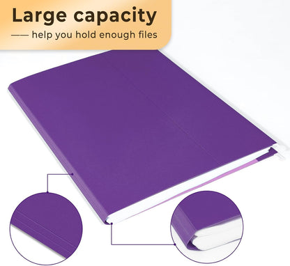 SUNEE 25 Pack Hanging File Folders, Purple Folders, Hanging File Folders Letter Size with 1/5-cut Tabs, Stay Organized for Your Home and Office Bulk File and Documents