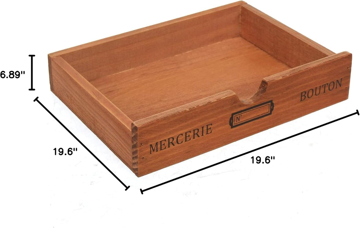 Vintage Drawer Wooden Desk Organizer, 16-Drawer Gift Storage Case Organizer Stand, Iron Label Holders, Brown, For Store Cosmetics, Files, Books, Letters, Papers, Magazines (4-Drawer)