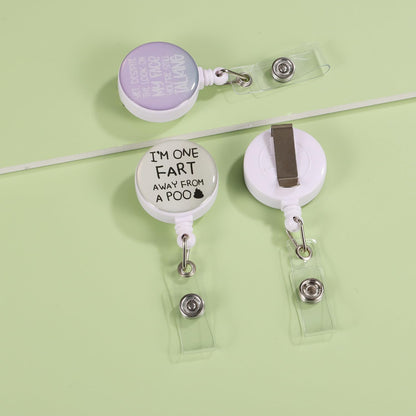15 Pcs Cute Badge Reels Retractable Badge Holders,Id Badge Holder Retractable Clip,Perfect for Men & Women Coworkers