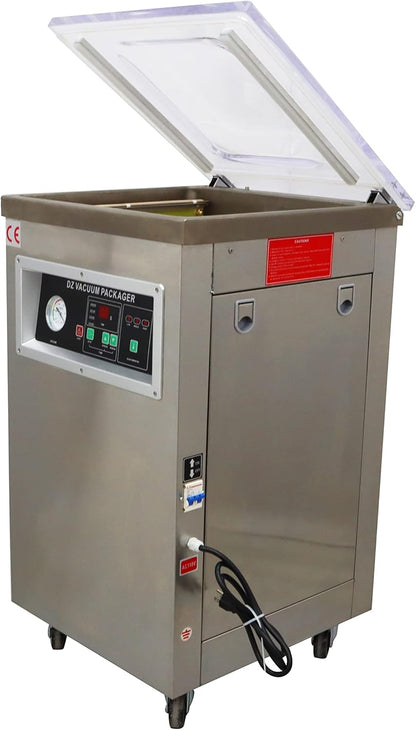 INTSUPERMAI DZ-400 Single Chamber Vacuum Packaging Machine Microcomputer Operation Panel Vacuum Sealing Machine Packaging Sealer 110V