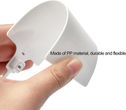 100 White Plastic Writable Shipping Tags - Large, Waterproof, Hanging Labels with One Permanent Marker Pen