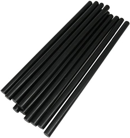 TrendBox Pack of 50 Black 7mmx200mm - Hot Melt Glue Sticks Strips Melting Adhesive for Handmade Craft DIY Home Office Project Craftwork Fix & Repairs