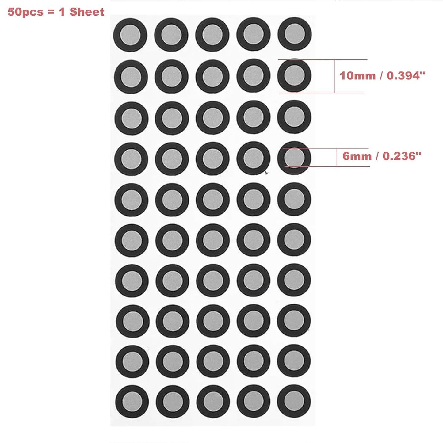 6.0mm Optical Tracking 3D Scanner Marker for Industrial Consumer 3D Scanner,3D Scanning Markers Dots Stickers Reference Point Markers for 3D Scanning,Diffuse Reflection Markers for 3D Scanner (100pcs)