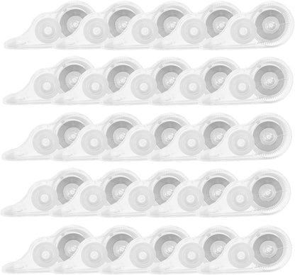 20 Pcs 39.4 Ft Clear Correction Tape, White Wrong Out Tape Roller Bulk for Noting, Teacher Supplies, School, Office