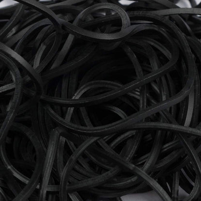 JAM PAPER Durable Rubber Bands - Size 16 - Black Multi-Purpose Rubberbands - 100/Pack