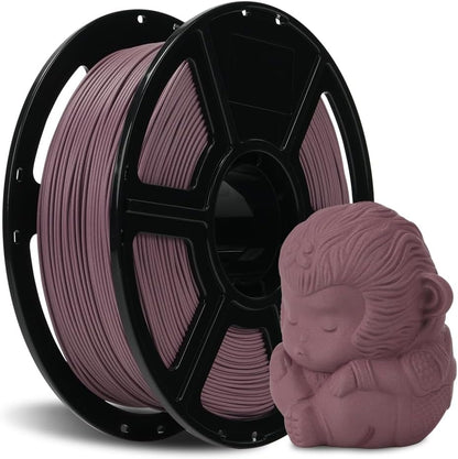 FLASHFORGE Carbon Fiber PLA Filament 1.75mm, Carbon Fiber Reinforced PLA 3D Printer Filament, 1KG Spool Dimensional Accuracy +/- 0.02mm, High Strength & High Abrasion-Resistance (Dusty Pink)