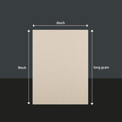25 Pcs Book Board, Binder Board, Cover Board, Heavy Duty Chipboard for Book Binding, DIY Cardboard (Gray, 9 x 6 Inch 80PT)