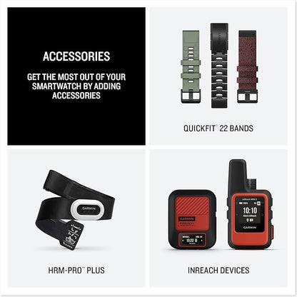 Garmin Instinct® 3 Tactical Edition, 50mm, Solar Charged Display, Rugged Outdoor GPS Smartwatch