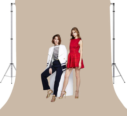 Beige Photo Backdrop for Photoshoot Beige Background for Photography Photo Backdrop Curtain for Party 5 x 7 FT