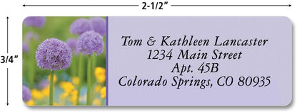 Colorful Images Floral Fantasy Rolled Personalized Return Address Mailing Labels with Dispenser, Customize with Name & Shipping Address, 250 ¾” x 2½” Self Adhesive, Easy Peel Label Roll