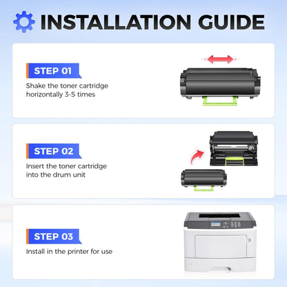 24B6040 Imaging Unit (Not Toner) High Yield Replacement for Lexmark 24B6040 Drum Unit Compatible with M1140 XM1140 XM1145 M1145 M3150 XM3150 XM3150h Laser Printer All-in-One Copier (60,000 Pages)