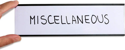 SmartSign Magnetic 'C' Channel Label Holders | 2.5" x 8" Pack of 10