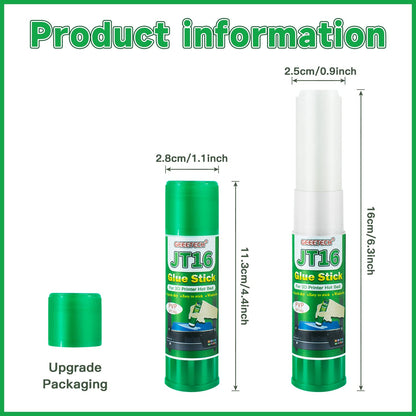 Geeetech 6pc 3D Printer Glue Sticks, 3D Printer Bed Adhesive for Hot Bed Printing, 36 Gram Each, Washable, PVP Solid 3D Print Glue Stick 3D Gloop for PLA/ABS/PETG/PC/PA/TPU