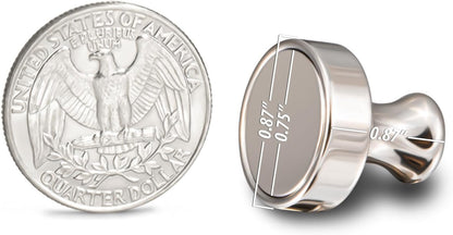 Heavy Duty Magnetic Push Pins - Refrigerator & Whiteboard Magnets, Pack of 4