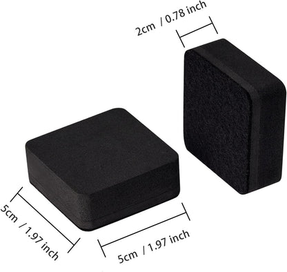 Dry Erase Erasers, Eeoyu 40 Pack Magnetic Whiteboard Dry Erasers Chalkboard Cleaner Wiper for Kids and Classroom Teacher Supplies Home and Office, Black