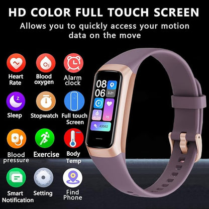 Fitness Tracker with 24/7 Heart Rate Blood Oxygen Sleep Monitor,Activity Tracker with 1.1" AMOLED Touch Color Screen, Multiple Sport Modes Step Counter,IP68 Waterproof for Women Men