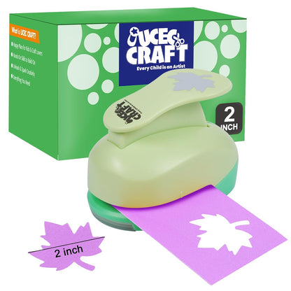 UCEC 2 Inch Maple Leaf Paper Punch for Crafting, Hole Punch Maple Shapes, Craft Lever Cutter Handmade for Autumn, Thanksgiving Day, Paper Crafting and Scrapbooking