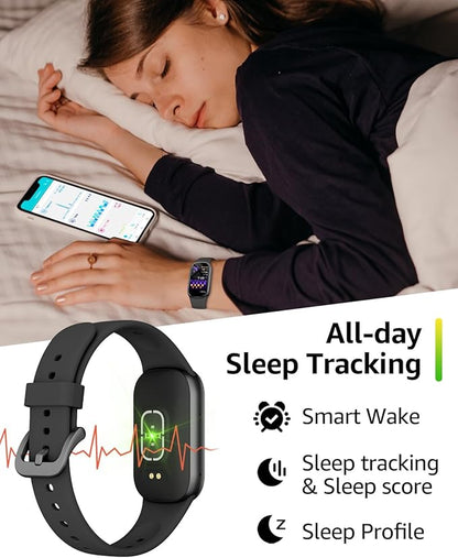Fitness Tracker (Answer/Dial Call), Smart Watch with 1.47" HD Touch Display, 130+ Sport Modes Activity Tracker with Sleep Monitor, IP68 Waterproof Tracker for Android&iPhone Women Men