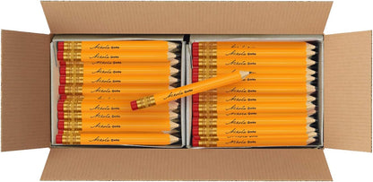 Mini Golf Pencils With Erasers - 192 Count - Classic Pre-Sharpened #2 HB American Pew Pencils Standard Hex Shaped Bulk Pack