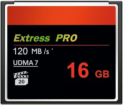 Camera CF Memory Card 16GB UDMA Speed Up to 120MB/s